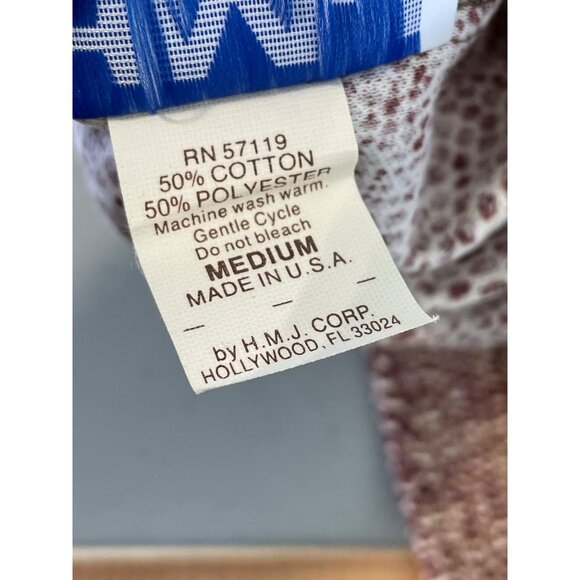 Vintage 90s HMJ Pleated Midi Skirt Size Medium Animal Print Deadstock NEW - Picture 6 of 8